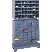 Unit&eacute; de stockage modulaire pour petites pi&egrave;ces, Acier, 48 tiroirs, 33-3/4" x 12-1/4" x 58-3/8", Gris Pathway Supply LP