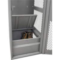 Casier pour &eacute;quipement avec porte, Acier, 24" la x 24" p x 72" h, Gris Pathway Supply LP