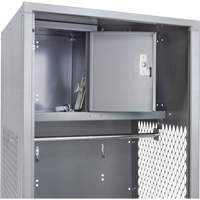 Gear Locker, Steel, 24" W x 24" D x 72" H, Grey Pathway Supply LP