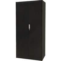 Armoire de rangement combin&eacute;e, 36" la x 18" p x 72" h, Noir Pathway Supply LP