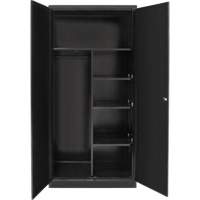 Armoire de rangement combin&eacute;e, 36" la x 18" p x 72" h, Noir Pathway Supply LP