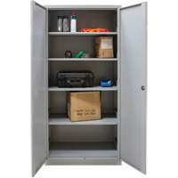 Hi-Boy Storage Cabinet, Steel, 4 Shelves, 72" H x 36" W x 18" D, Grey Pathway Supply LP