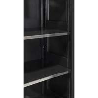 Hi-Boy Storage Cabinet, Steel, 4 Shelves, 72" H x 36" W x 18" D, Black Pathway Supply LP