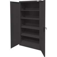Storage Cabinet, Steel, 4 Shelves, 78" H x 36" W x 24" D, Black Pathway Supply LP