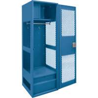 Casier pour &eacute;quipement avec porte, Acier, 24" la x 18" p x 72" h, Bleu fonc&eacute; Pathway Supply LP