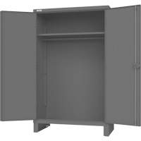 Cabinet with Hanging Bar & Standard Recessed Doors, Steel, 78" H x 48" W x 24" D, Grey Pathway Supply LP
