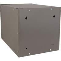 Stackable Cube Locker, 12" x 18" x 12", Steel, Grey, Knocked Down Pathway Supply LP