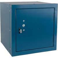 Stackable Cube Locker, 12" x 12" x 12", Steel, Blue, Knocked Down Pathway Supply LP
