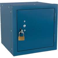 Stackable Cube Locker, 12" x 12" x 12", Steel, Blue, Knocked Down Pathway Supply LP