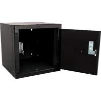 Stackable Cube Locker, 12" x 12" x 12", Steel, Black, Knocked Down Pathway Supply LP