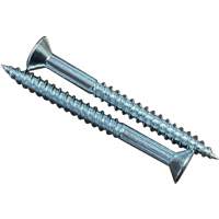 Flat SOC Wood Screws, #10 x 2" L, Zinc Plated Pathway Supply LP