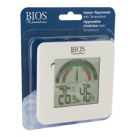 Hygrom&egrave;tres int&eacute;rieurs avec indicateur de confort BIOS, Contact, Num&eacute;rique, -58-158°F (-50-70°C) Pathway Supply LP