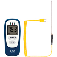 Food Thermometer with HACCP Check, Contact, Digital, -83.2 - 1999°F (-64 to 1400°C) Pathway Supply LP