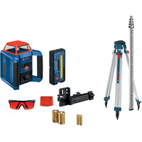 Revolve2000 Self-Leveling Horizontal Rotary Laser Kit, 2000' (609.6 m), 670 Nm Pathway Supply LP