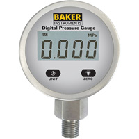 B5000 Series Pressure Gauge, 2-1/2" , 0 - 103.4 kPa/0 - 15 psi/0 - 416 in. w.c., Bottom Mount, Digital Pathway Supply LP