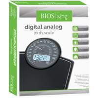 Digital Analog Scale, 396 lbs. Cap., 100 g / 0.2 lbs. Graduations Pathway Supply LP