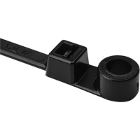 Attache de c&acirc;ble &agrave; vis, Longueur 12-2/5", R&eacute;sistance &agrave; la traction 50 lb, Noir Pathway Supply LP