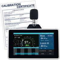 Desktop/Wall Mount Sound Level Meter with Calibration Certificate, 30 - 130 dB Measuring Range Pathway Supply LP