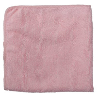 Chiffon de nettoyage pour travaux l&eacute;gers, Microfibre, Rouge Pathway Supply LP