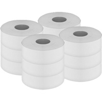 Pro Select Toilet Paper, Jumbo Roll, 2 Ply, 500' Length, White Pathway Supply LP