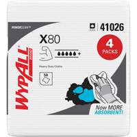 X80 Wipers, Heavy-Duty, 12-1/2" L x 12" W Pathway Supply LP