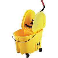 Ensemble de seau pour vadrouille et essoreuse WaveBrake, Pression vers le bas, 8,75 gal. US (35 pintes), Jaune Pathway Supply LP