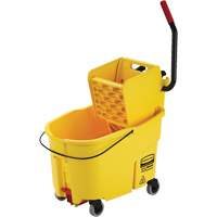 Ensemble de seau pour vadrouille et essoreuse WaveBrake, Pression lat&eacute;rale, 11 gal. US (44 pintes), Jaune Pathway Supply LP