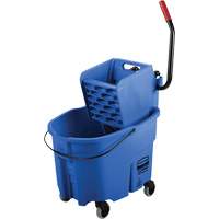 Ensemble de seau pour vadrouille et essoreuse WaveBrake, Pression lat&eacute;rale, 8,75 gal. US (35 pintes), Bleu Pathway Supply LP