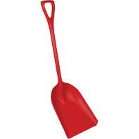Pelle en un seul morceau pour la transformation des aliments, Lame 14" x 17", Longueur de 42-1/2", Plastique, Rouge Pathway Supply LP
