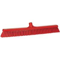 Balai-brosse &agrave; soies combin&eacute;es, Crins Cors&eacute;/Fin, 24-1/2", Polyester, Rouge Pathway Supply LP