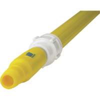 Manche de brosse pour plateforme, Brosse/Support &agrave; tampon, Jaune, T&eacute;lescopique, 62"-113" lo Pathway Supply LP