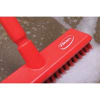 Water-Fed Deck Scrub Brush, X-Coarse Bristles, 10-3/4", Polyester, Green Pathway Supply LP