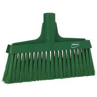 Upright Broom Head, Coarse/Fine Bristles, 10-1/4", Polyester, Green Pathway Supply LP