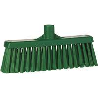 T&ecirc;te de balai droit, Crins Moyen, 12", Polyester, Vert Pathway Supply LP