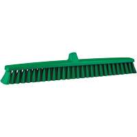 ColorCore Push Broom, Fine Bristles, 24", Polypropylene, Green Pathway Supply LP