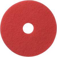 Tampons &agrave; lustrer pour planchers, 12", Lustrage, Rouge Pathway Supply LP