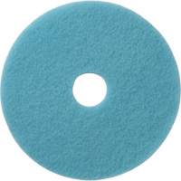 Tampons &agrave; polir pour planchers Luster Lite, 19", Brunissage, Bleu p&acirc;le Pathway Supply LP