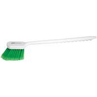 Long Handle Detail Brush, 20" L, PVC Bristles, Green Pathway Supply LP