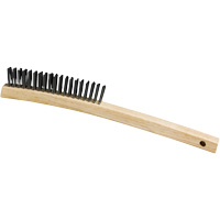 Scratch Brush, Steel, 3 x 19 Wire Rows, 13-3/4" Long Pathway Supply LP