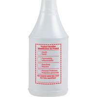 Bouteille &agrave; pulv&eacute;risateur ronde avec &eacute;tiquette SIMDUT, 24 oz Pathway Supply LP