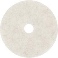 Natural Blend Pad, 17", Burnishing, White Pathway Supply LP