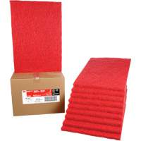 Carpet Bonnet Pad, 14" x 20", Buffing/Cleaning, Red Pathway Supply LP