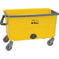 Microfibre Mop Bucket & Wringer, Strainer, 11 US Gal. (44 Quart), Yellow Pathway Supply LP