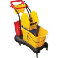 Multifunctional Mop Trolley, Down Press, 9.5 US Gal.(38 Quart), Yellow Pathway Supply LP