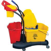Multifunctional Mop Trolley, Down Press, 9.5 US Gal.(38 Quart), Yellow Pathway Supply LP