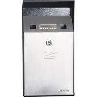 Smoking Receptacle, Wall-Mount, Stainless Steel, 1 Litre Capacity, 11-4/5" Height Pathway Supply LP
