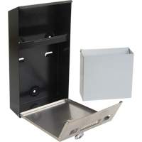 Smoking Receptacle, Wall-Mount, Stainless Steel, 1 Litre Capacity, 11-4/5" Height Pathway Supply LP