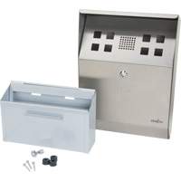 Smoking Receptacle, Wall-Mount, Stainless Steel, 1 Litre Capacity, 11-4/5" Height Pathway Supply LP