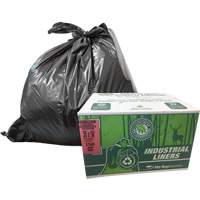 EcoLogo&reg; Garbage Bags, X-Strong, 48" W x 60" L, Clear, 246.05 L (65 Gal.) Capacity Pathway Supply LP