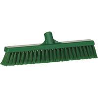 Fine Particle Push Broom, Fine/Split Bristles, 16-1/4", Polypropylene, Green Pathway Supply LP